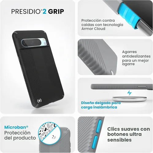 Vista 2 de Speck Funda para Google Pixel 8 Pro, agarre de protección contra caídas, resistente a los arañazos, funda suave al tacto para Google Pixel 8 Pro