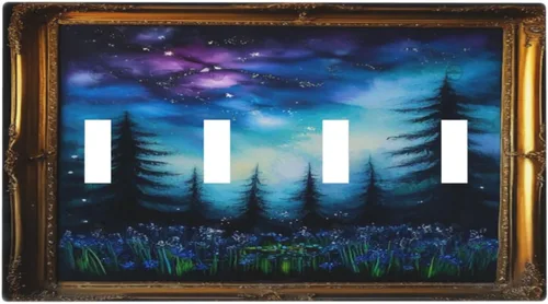 Vista 10 de Cubiertas Decorativas para Interruptores de Luz Arte de Pájaros BirdArt 1 Gang Salida Dúplex Individual Placa de Pared Placa de Interruptor Placa