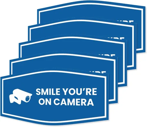 Vista 97 de Fancy Smile You're On Camera Letrero (negro) - Mediano (1 unidad)