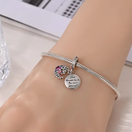 Vista 87 de KUNSIR Los abalorios se adaptan a pulseras Pandora para mujer, plata de ley 925, cuentas colgantes de joyería para niñas, dijes de feliz cumpleaños