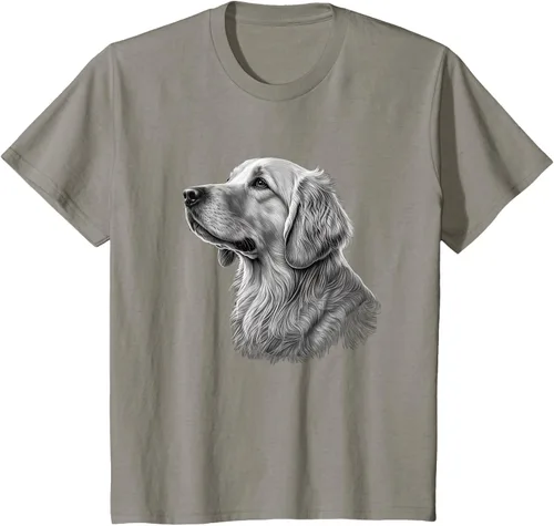 Vista 27 de Camiseta divertida Golden Retriever, Negro