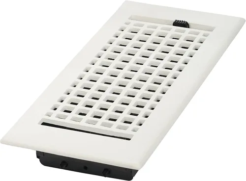 Vista 10 de Mosaico 4 x 10 "Apertura de conducto de suministro de aire de pared de Para PISO-NEGRO Sin Agujeros de Tornillo (PACK DE 1)
