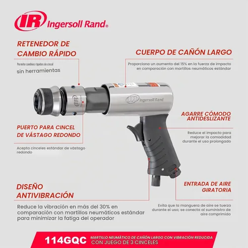 Vista 6 de Martillo neumático Ingersoll Rand 114GQC