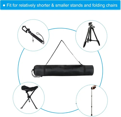 Vista 4 de PATIKIL Bolsa para trípode de 32 pulgadas, paquete de 2 bolsas de nailon plegables para trípode con correa para el hombro para viajes al aire libre