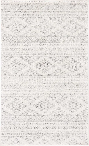 Vista 85 de SAFAVIEH Tapete decorativo de la colección Tulum de 2 x 3 pies, color negro y marfil, diseño tribal bohemio marroquí, no desprende pelo y es