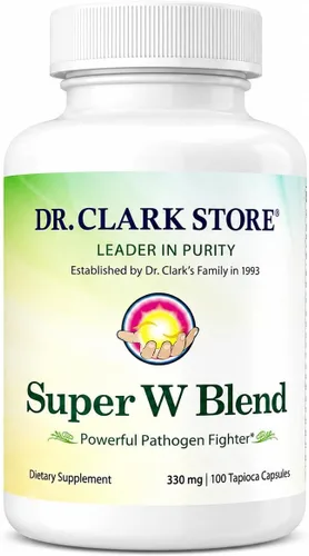 Vista 10 de Dr Clark Wormwood Super W Blend 330 mg, 100 cápsulas de gelatina