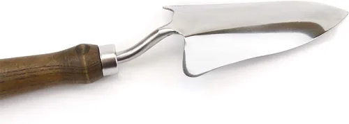 Vista 2 de Burpee - Pala de acero inoxidable resistente, herramienta para jardinería Nuez