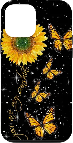 Vista 16 de You are My Sunshine Vintage Sunflower and Monarch Butterfly Case for iPhone 17