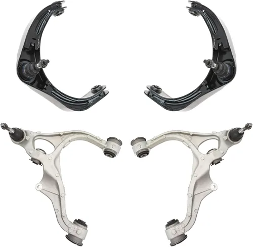 Vista 35 de TRQ Brazo de control superior e inferior del lado del conductor y del pasajero con juego de rótulas compatible con Chevrolet GMC 89-02