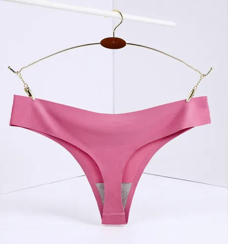 Vista 3 de CRISAN Tangas sin costuras para mujer, ropa interior de nailon para mujer, paquete de 6