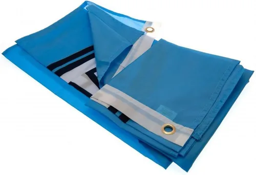 Vista 3 de Bandera de fútbol oficial del Manchester City FC, regalo de 5 x 3 pies