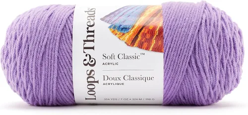 Vista 4 de MICHAELS Paquete de 12: Hilo sólido Soft Classic™ de Loops & Threads®