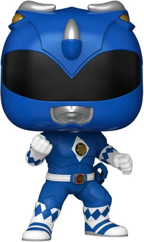 Vista 2 de Funko Pop! Películas: Mighty Morphin Power Rangers: La Película - Blue Ranger - Película de Power Rangers - Figura de vinilo coleccionable - Idea