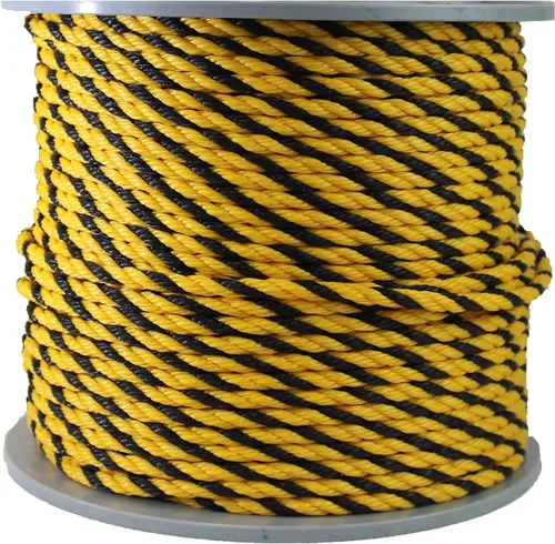 Vista 12 de ATERET Cuerda de Polipropileno Trenzada de 3 Hebras Color Tostado Monofilamento I 1-1/2" x 20 Pies I 19,350 lbs. Resistencia a la Tracción I Cordón
