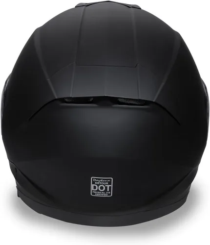 Vista 3 de Daytona Helmets Detour - Casco de motocicleta de cara completa – Casco de motocicleta certificado por DOT con doble visera – Casco de bicicleta