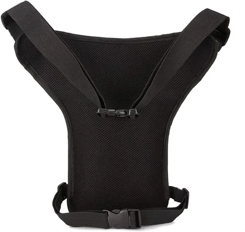 Vista 4 de Riñonera deportiva para muslo, riñonera táctica de carreras, impermeable, para motocicleta, al aire libre, viajes, senderismo, escalada, ciclismo