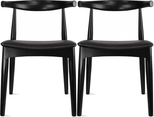 Vista 17 de 2xhome sillón de brazos estilo Eames, Madera Noble Natural