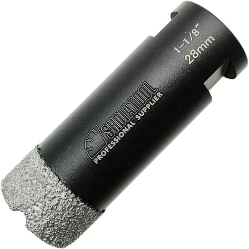 Vista 17 de SHDIATOOL Brocas de núcleo de diamante, 2 unidades de 1/4 de pulgada para porcelana, cerámica, ladrillo, ladrillo al vacío, sierra de agujero