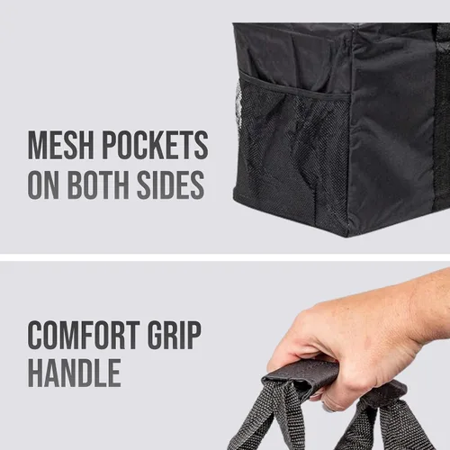 Vista 8 de Bolsa de utilidad extra grande de Lucazzi - Bolsa de playa grande plegable sobredimensionada, excelente para la piscina con marco resistente