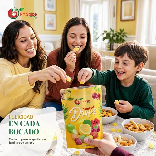 Vista 6 de NY Spice Shop Sanded Lemon Drops - Caramelo duro de limón de 1 libra - Caramelo antiguo - Caramelo a granel - Dulces deliciosos dulces picantes
