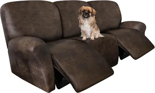 Vista 41 de ANARACHON Fundas para Sillas Reclinables Tipo Cuero, 4 Piezas Funda para Sillón Reclinable Lazy Boy, Protector de Muebles - Funda Suave Lavable