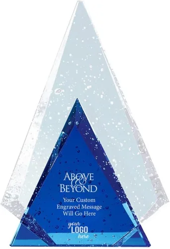 Vista 6 de Baudville Trofeo grabado personalizado - Alabanza brillante - Premio de cristal - Padre