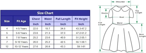 Vista 7 de Little Girls Mermaid Princess Costume Dress for Girls Dress Up Party with Crown Mace