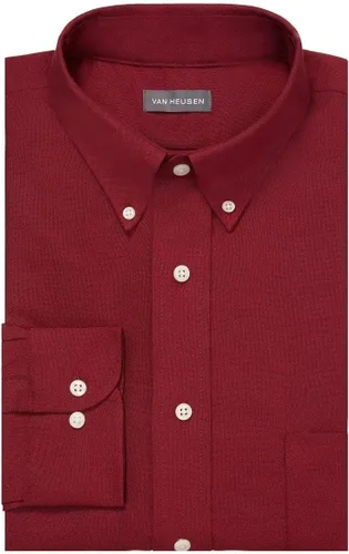 Vista 3 de Van Heusen Camisa de vestir para hombre de ajuste regular Oxford sólido