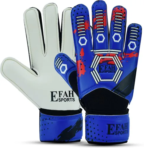 Vista 10 de Guantes de portero de fútbol para niños y jóvenes, guantes de portero de fútbol con palmas de agarre fuerte