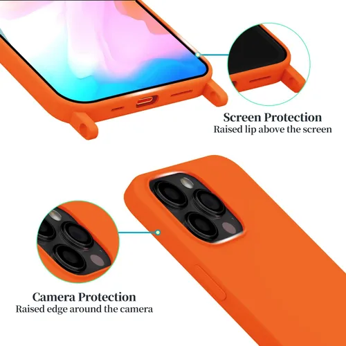 Vista 93 de Funda compatible con iPhone 8 Plus, iPhone 7 Plus/6 Plus/6S Plus con cordón, funda cruzada para iPhone con correa ajustable de silicona para iPhone