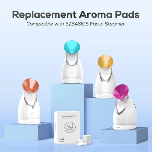 Vista 2 de EZBASICS Almohadillas de aromaterapia para vaporizador facial 100 piezas