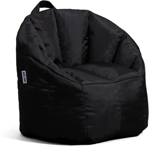 Vista 13 de Big Joe Milano - Silla de Puf con Cuero Montana Negro Vibe