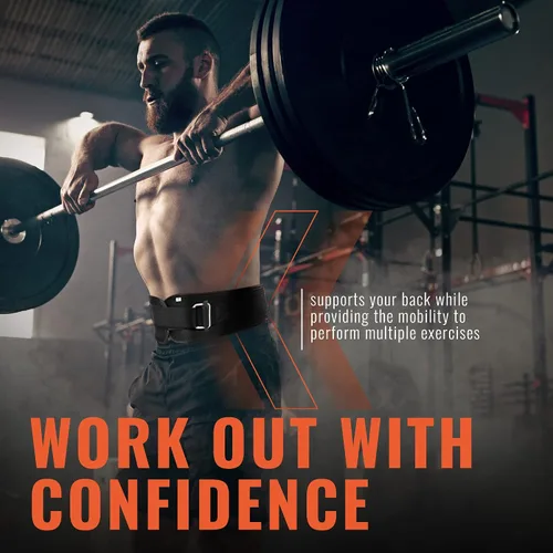 Vista 7 de Cinturón para levantamiento de pesas Fire Team Fit, para hombres y mujeres, de 6 pulgadas, soporte de espalda para fisicoculturismo y fitness, ideal