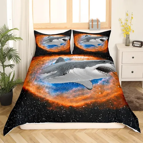 Vista 37 de Juego de funda de edredón con lazo de dibujos animados para niñas, tamaño individual, juegos de ropa de cama de princesa con lazo para niños, 2 Azul