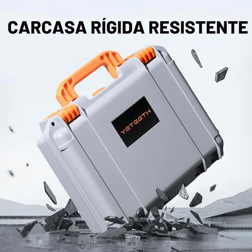 Vista 5 de Funda para dron DJI Mini 2 SE: Estuches de viaje impermeables y rígidos con espuma personalizada para DJI Mini 4k/2 Fly Combo, caja grande de Gris