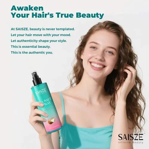 Vista 7 de Spray de sal marina para mujeres y hombres, regalos del día de San Valentín, artículos esenciales de viaje, ondas de playa texturizadas y volumen