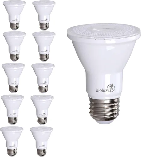 Vista 6 de Bioluz LED PAR20 Bombillas LED de luz diurna de 5000K, 90 CRI, bombilla LED regulable, 5.5W = reemplazo de 75W, base estándar E26, ángulo de haz