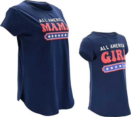 Vista 4 de Unique Baby Mini camisa mamá y yo mamá del 4 de julio