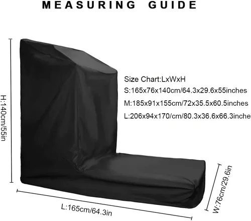 Vista 2 de J&C Fundas protectoras para cinta de correr a prueba de polvo, plegable, ligera, duradera, impermeable, para cinta de correr deportiva