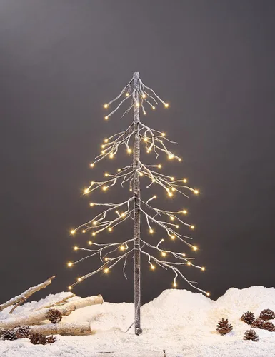 Vista 10 de Lightshare Árbol de abeto nevado de 13 pies, 328 luces LED, para uso en interiores y exteriores, blanco cálido, para el hogar, festival, fiesta