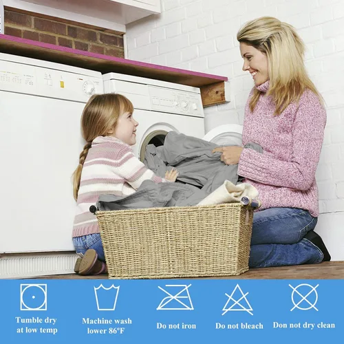 Vista 6 de Protector de colchón impermeable de tamaño individual - Funda ajustada para colchón, silenciosa, transpirable y lavable a máquina con bolsillos