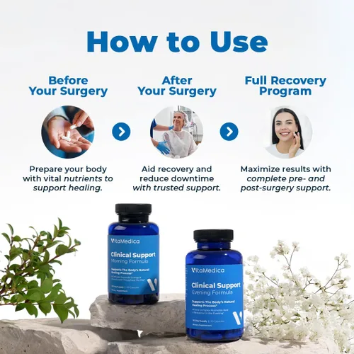 Vista 5 de VitaMedica Fórmula de apoyo clínico - Apoya la cicatrización de heridas y moretones - Suplemento multivitamínico esencial para recuperación