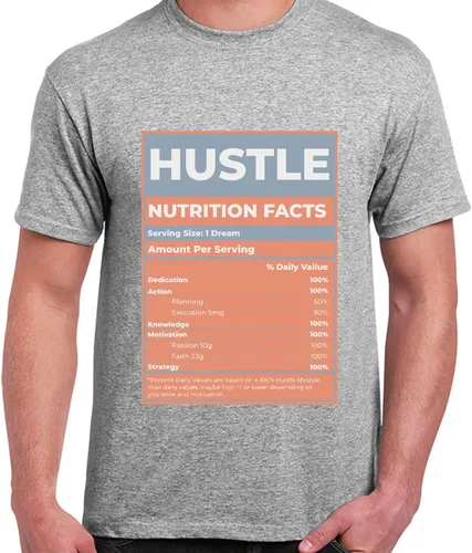 Vista 8 de Hustle Nutrition Facts - Camiseta a juego con Jordan 5 D.J K%ha#le.d Crimson Bliss, camiseta a juego para tenis Jordan D.J K%ha#le.d Crimson Bliss