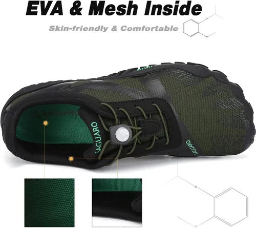 Vista 5 de SAGUARO Men's Women's Barefoot Minimalist Shoes Athletic Hiking Water Shoes for Aqua Swimming Trail Running Cross Training