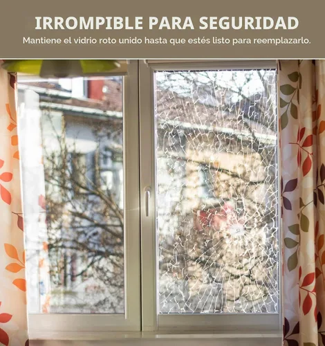 Vista 3 de VViViD Rollo de película de seguridad de vinilo transparente protectora a prueba de rotura para ventanas
