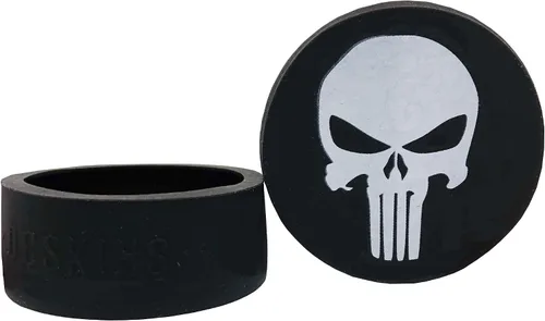 Vista 2 de Jake's Mint Chew Bolsa de canela para 10 latas con DC Crafts Nation Skin Can Cover - Calavera