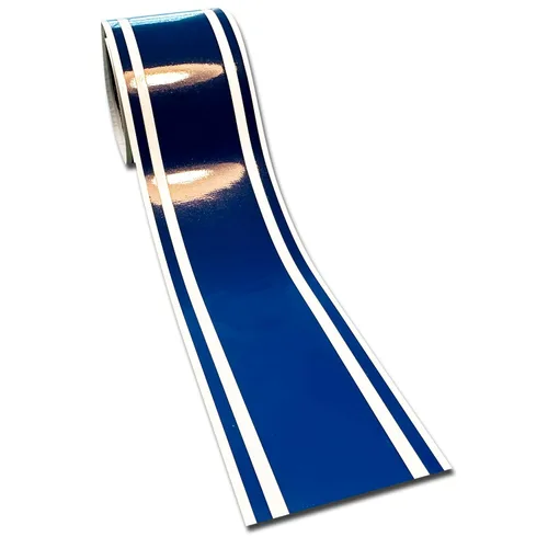 Vista 10 de Calcomanía de vinilo de rayas de carreras de 4 x 72 pulgadas para automóvil (3M dorado metálico)
