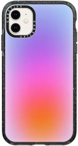 Vista 135 de Funda Impact de CASETiFY para iPhone 11 - Tiempo A Solas de Esther Kim - Negro Claro