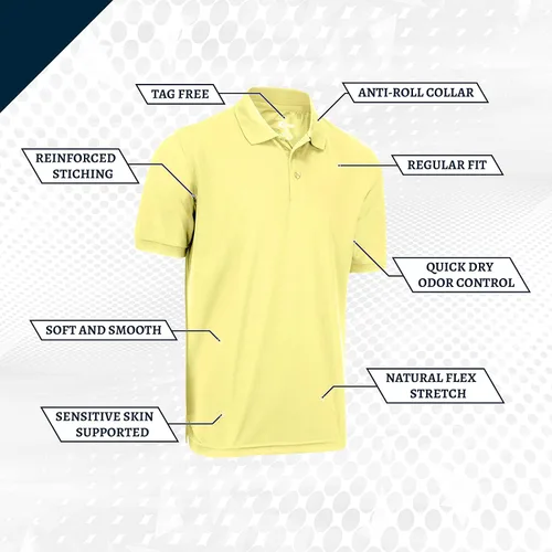 Vista 38 de Premium Wear - Camisetas tipo polo para hombre, con gran absorción de humedad