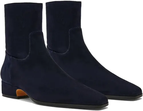 Vista 13 de Women's Ankle Boots Square Toe Low Chunky Block Heel Booties Comfortable Short Boots Side Zipper Booties Shoes